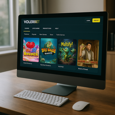 VolerBet - Desktop Interface - Intuïtief Design en Donkere Modus